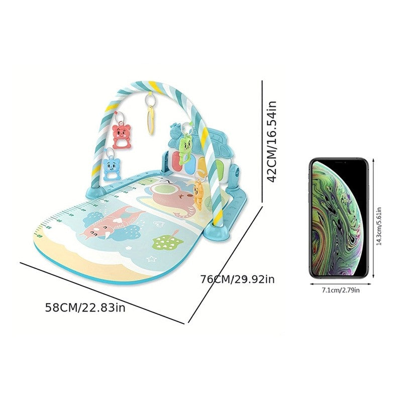 Baby 0-1 years old baby fitness stand pedal piano toy newborn music pedal piano fitness equipment bed bell toy