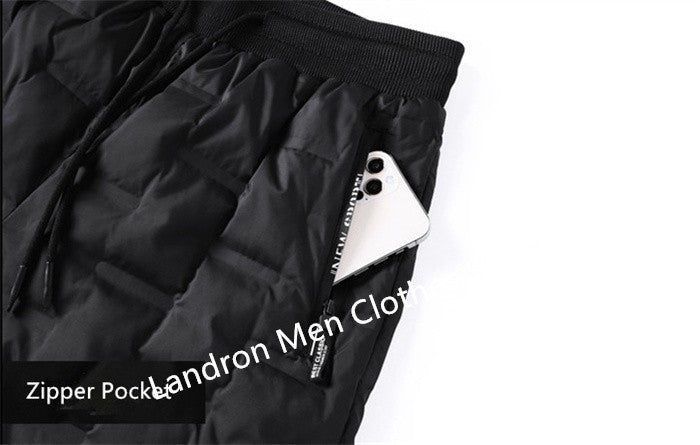 Calças Masculinas de Pena de Pato para Exterior, Acolchoadas, Inverno, 8GG, 7GG, 6GG, Jogger, Quente, Impermeável, Térmica, Tamanhos Grandes, Roupas Resistentes ao Frio