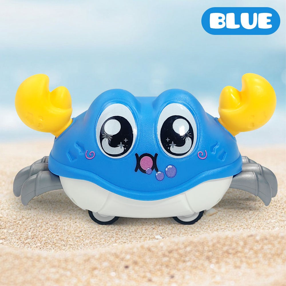 Children's Fun Double Return Force Left and Right Shake Simulation Crab Toy Baby Running Bubble Simulation Crab Crab Crawling