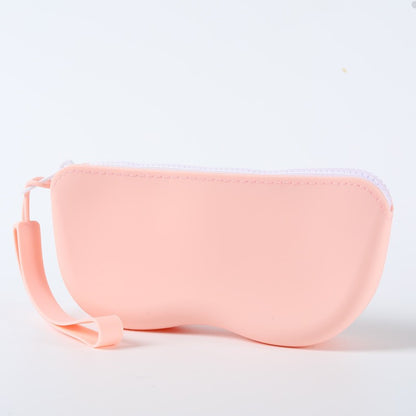 Soft Silicone Zipper Glasses Bag Storage Waterproof Bag Cosmetic Coin Bag for Women Girls Dustproof Glasses Box