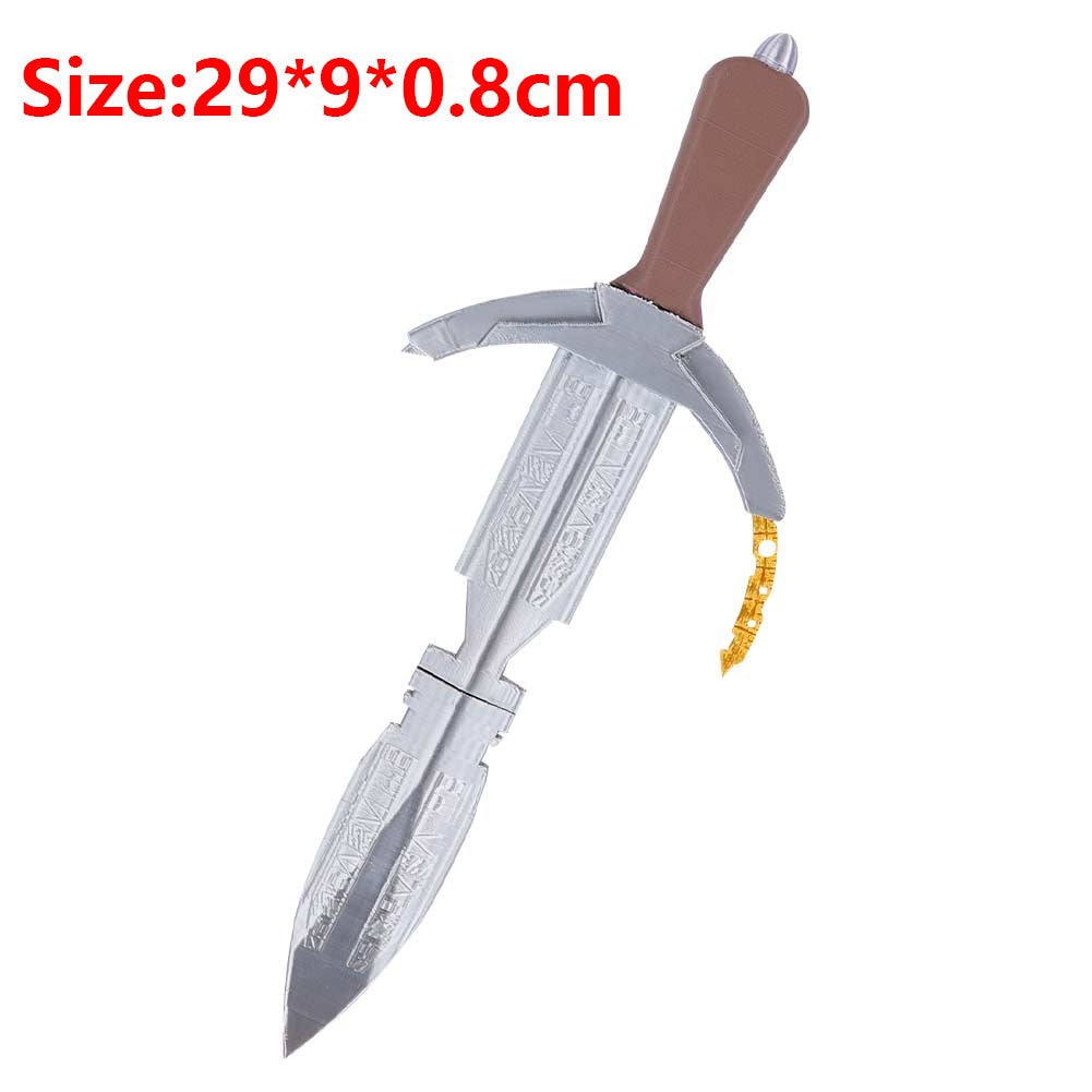 Rey Cosplay Sword Assassin Knife Prop Skywalker Costume Accessories Plastic Ornament Movie Weapons for Adult Halloween Carnival