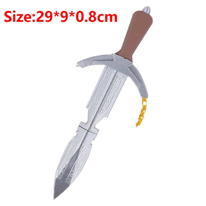 Rey Cosplay Sword Assassin Knife Prop Skywalker Costume Accessories Plastic Ornament Movie Weapons for Adult Halloween Carnival