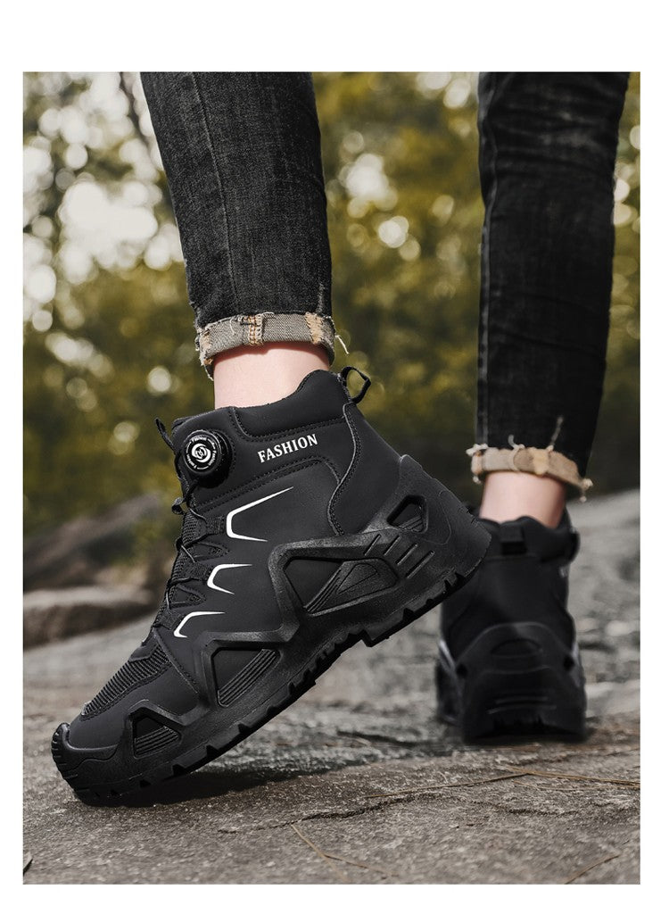Novas Botas de Segurança Masculinas para Trabalho Calçados Indestrutíveis Tênis com Bico de Aço Botas Protetoras Antiesmagamento Antifuro Botas Táticas de Trabalho