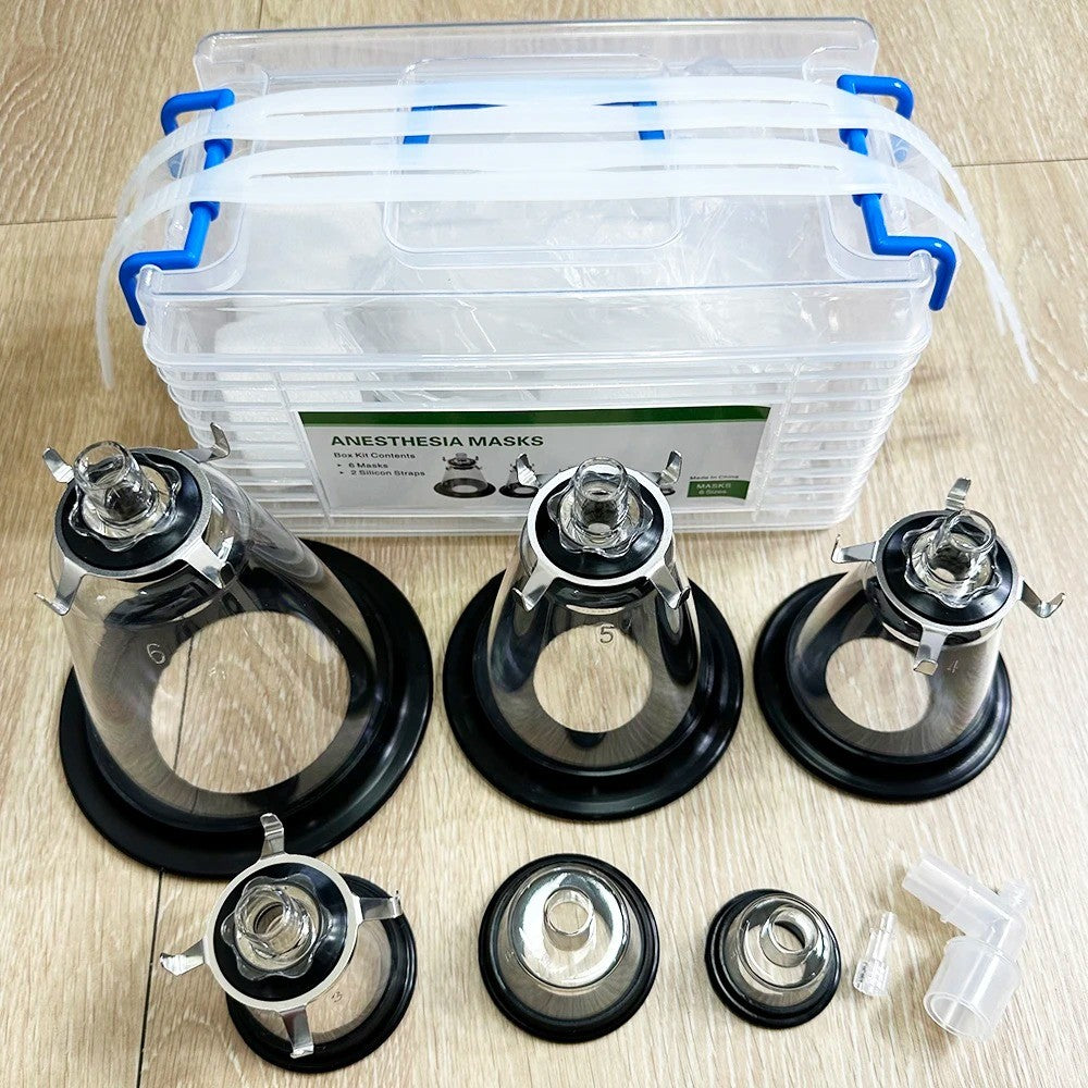 Máscara Respiratória para Animais Kit de Anestesia Animal para Gato Cão Pássaro Cobra Rato com Inalação de Oxigênio Atomização Clínicas Suprimentos Hospitalares