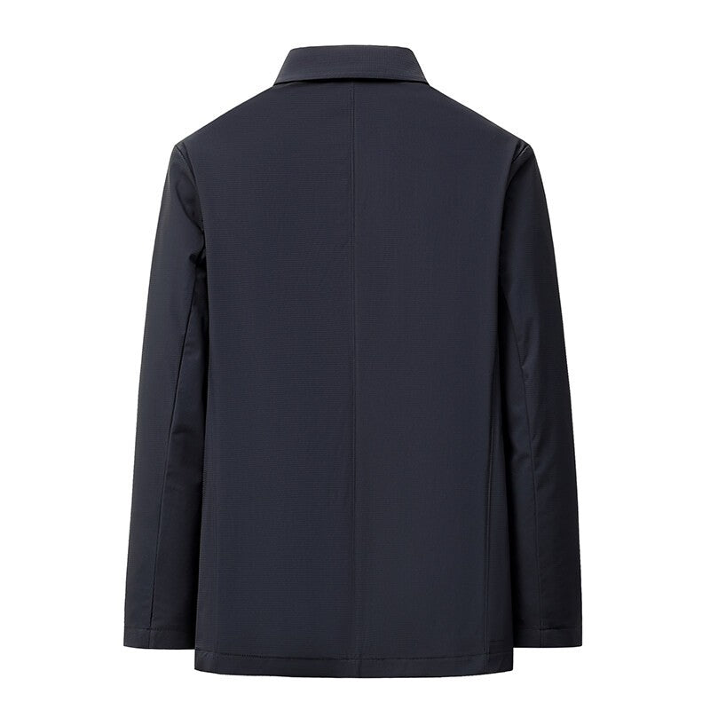 2025 Summer Thin Ice Silk Sunscreen Suit Jackets Classic Elasticity Traceless Sun Protection Blazers Social Office Formal Coats