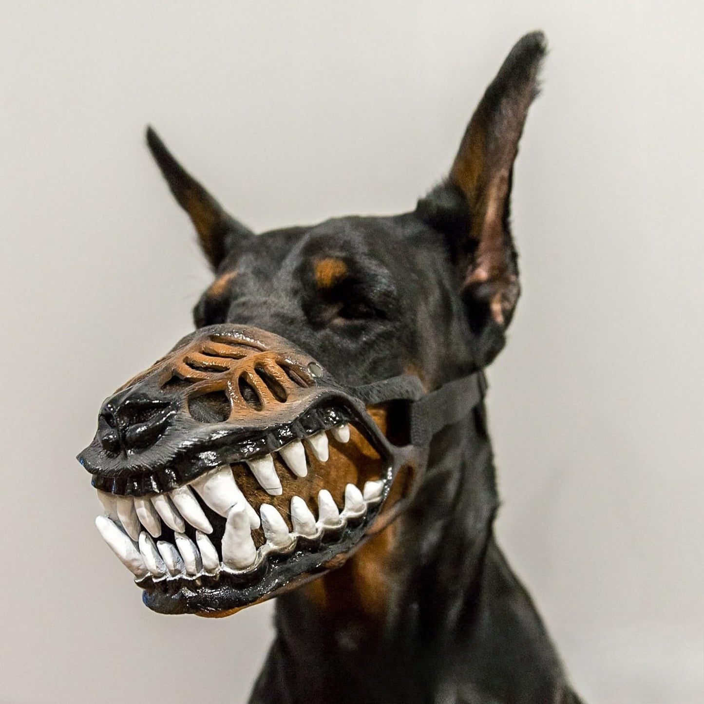 Dog Mask Halloween Mask Dinosaur Dog Mouth Latex Funny Pet Hood Movable Teeth Pet Dress Up