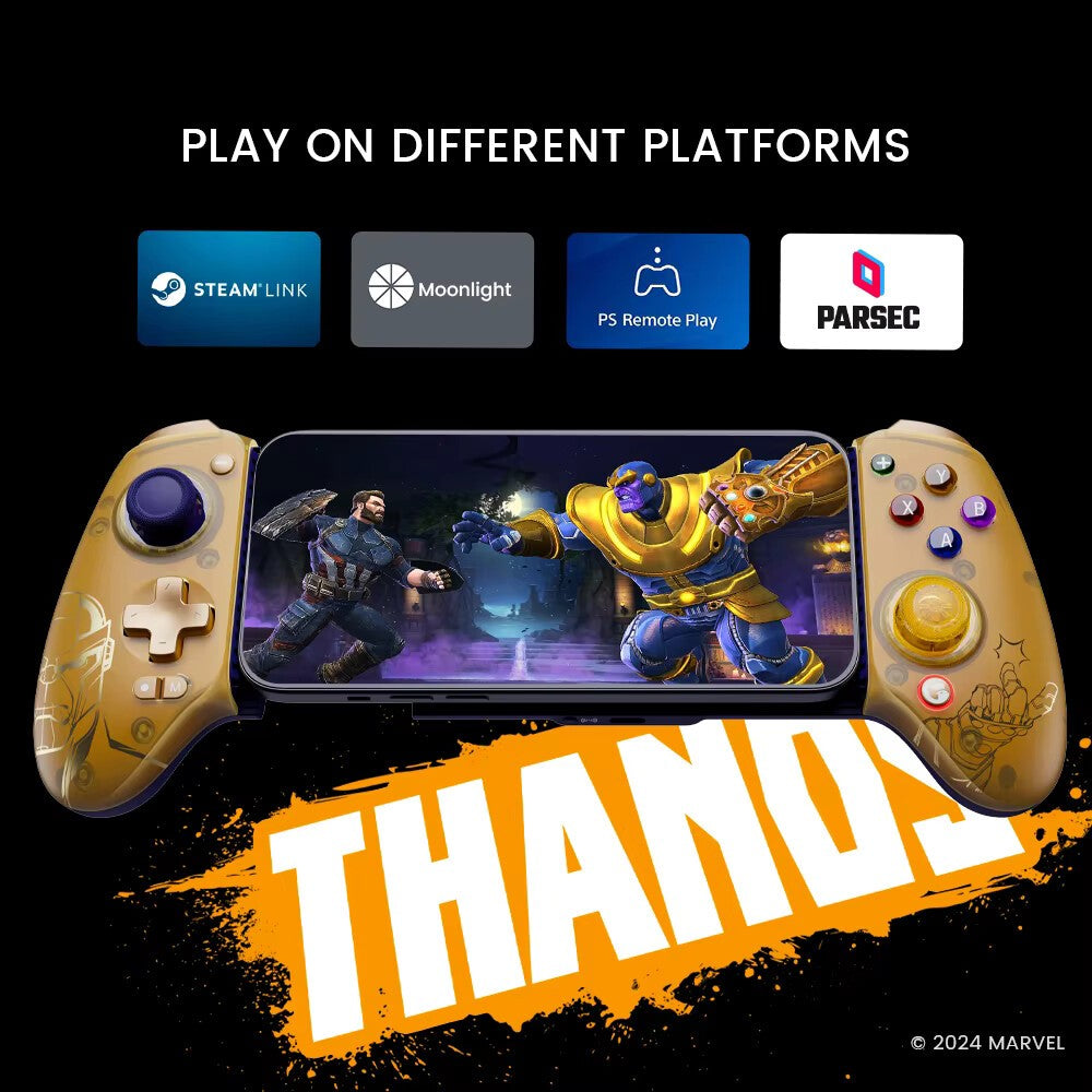 GameSir G8 Plus Hulk Edition Thanos Edition Mobile Gaming Controller for iOS Android Tablet Nintendo Switch 2/1 Steam PC Gamepad