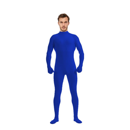 Adult Spandex Full Body Skin Tight Jumpsuit Zentai Suit Bodysuit Halloween Costume Women Men Dance Unitard Party Dancewear