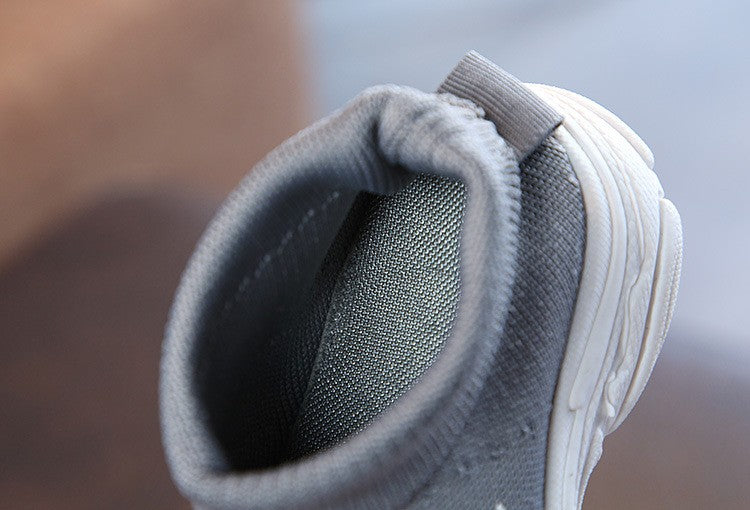 Autumn Winter Kids Sneakers Children Casual Shoes Slip-on Breathable Kids Socks Shoes Non-slip Snow Boots Boys Girls Sport Shoes