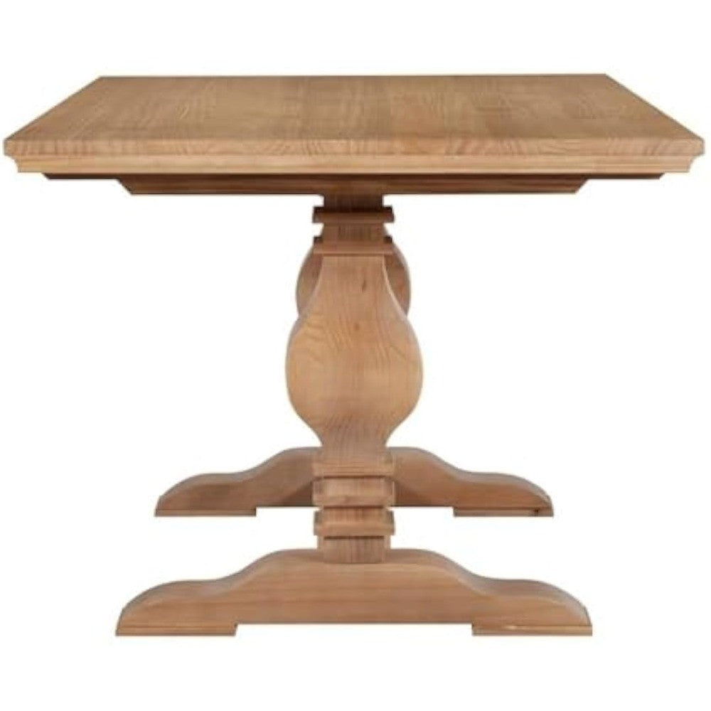 Rustic Honey Brown Wooden Dining Table