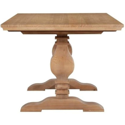 Rustic Honey Brown Wooden Dining Table