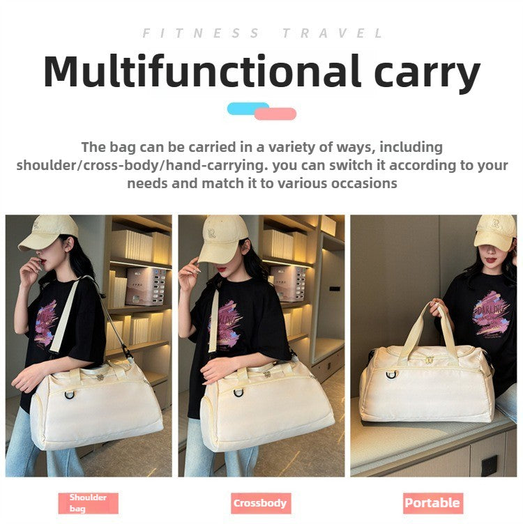 Unisex sports fitness Handbag large capacity dry wet separation swimming bag short distance business trip hand-held travel bag