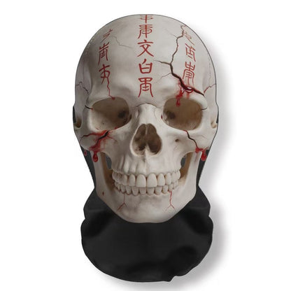 Realistic 3D Horror Skull Zombie Full Face Mask Breathable Mesh Headgear Cosplay Prop for Halloween Party Prank Carnival Costume