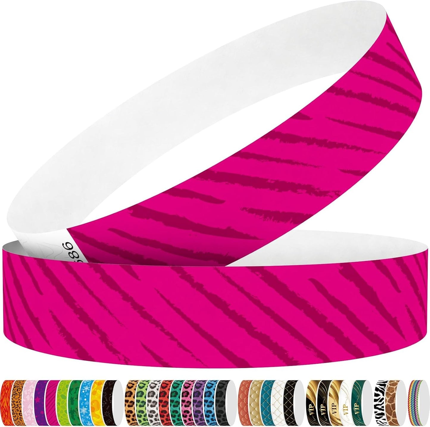 Red Flame 250pcs Tyvek Wristbands Colored Paper Event Wrist Bands Party Games Competitions Guest Gifts