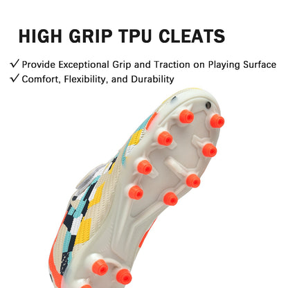 Kids Soccer Cleats Athletic Outdoor FG Football Boots Boys Girls Training Sneakers AG Youth Soccer Shoes for Little/Big Kids