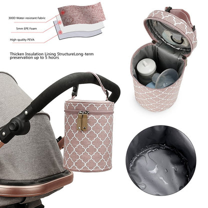 Portable Hanging Baby Bottle Warmer Bag Holder Travel Carrier Breastmilk Storage Tote Newborn Infant Feeding Cooler Thermal Bag