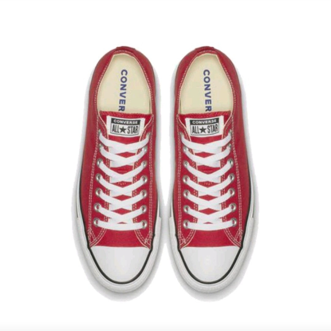 Converse Chuck Taylor All Star Men's and Women's Skateboarding Shoes, Impact Resistance, Durable, Daily Sneakers, Red