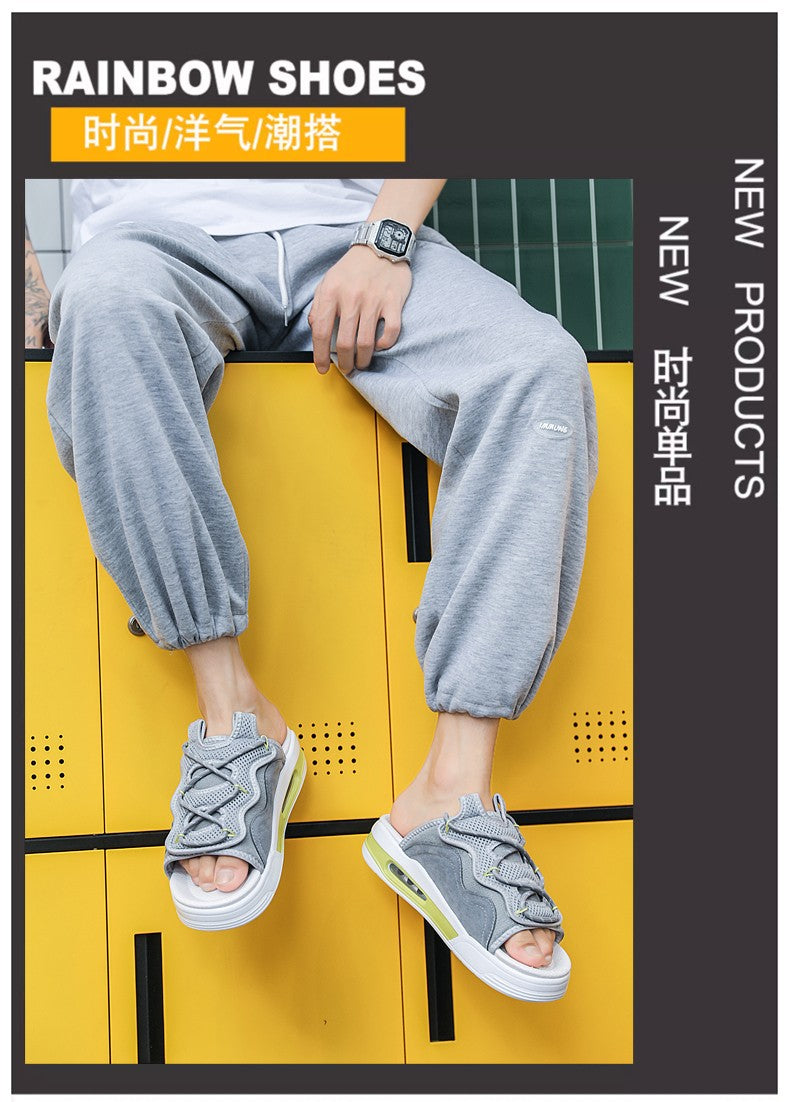 Hot Sale Men's Sandals Outdoor Thick Bottom Sports Casual Sandal for Men Summer Wear-resistant Mans Slipper Slip-on New Fashion