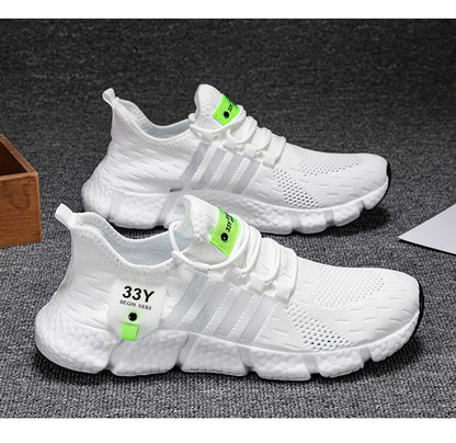 Sapatos Masculinos de Malha Respirável Modernos Leves para Caminhada Tamanhos Grandes Tênis Masculino de Tênis Tênis de Corrida ao Ar Livre Fitness 2024