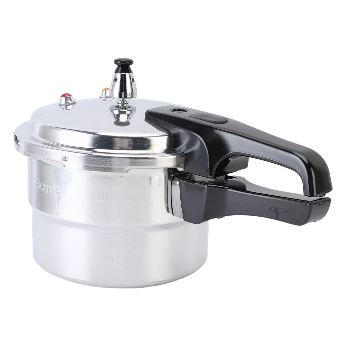Pressure Cooker 3L Explosion Proof Aluminum Stovetop Fast Cooking Canning Cooker Pot with Steam Rack for Kitchen