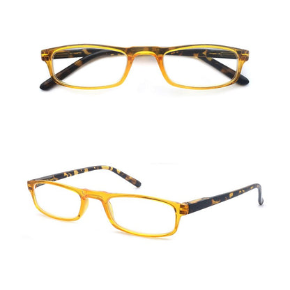 Women Men Reading Glasses Classic Small Rectangle Frame Spring Hinge Ulrta Comtable Wear Readers Eyeglass with Diopters