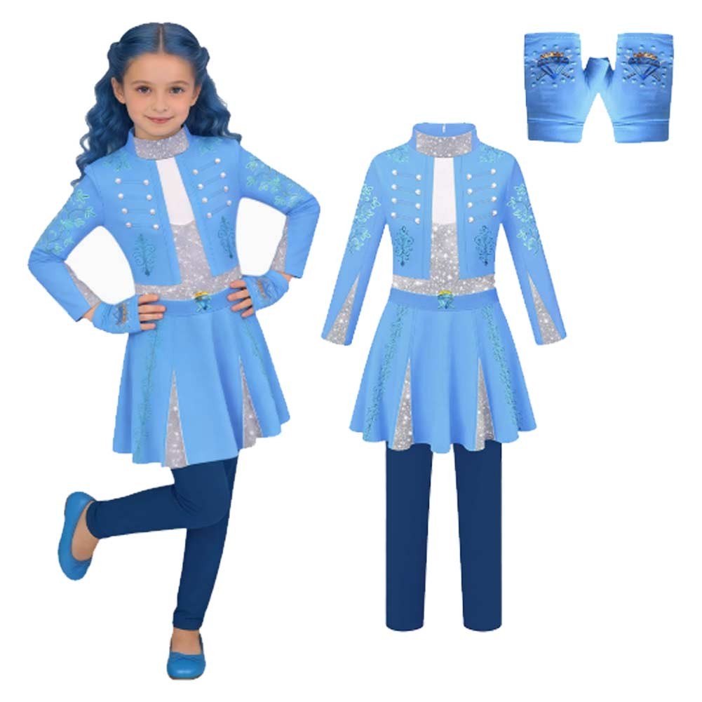 Descendants 2026 Fantasia Red Cosplay Jumpsuit Costume Evie Women Top Pants Gloves Disfraz Outfits Halloween Carnival Party Suit