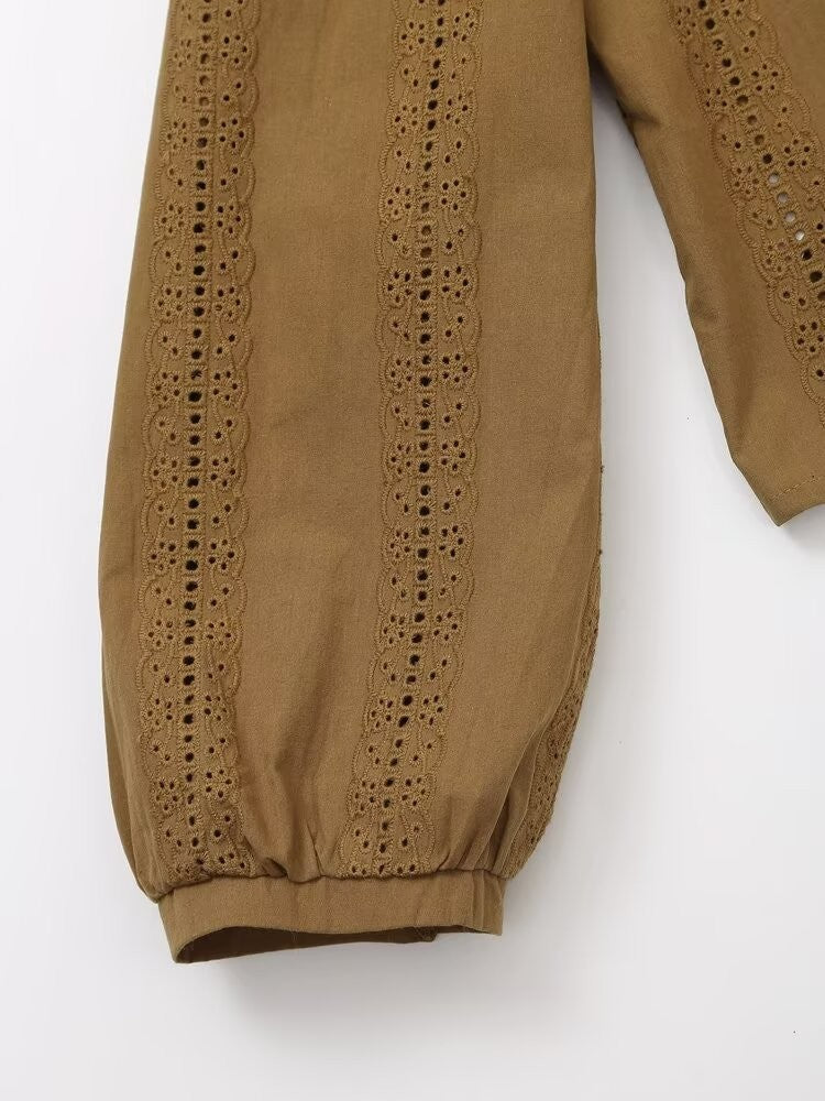 Embroidery Blouses For Lady Y2K Tops Harajuku Fashion Vintage Blouse Elegant Women's Luxury Blouses Long Sleeve Shirt