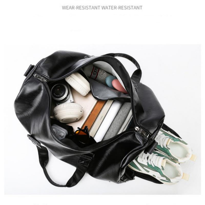 Golf Boston Bag Golf Clothing Bags Travel Business Handbag Large-capacity Crossbody Handbag Soft PU Leather Sports Fitness Gifts