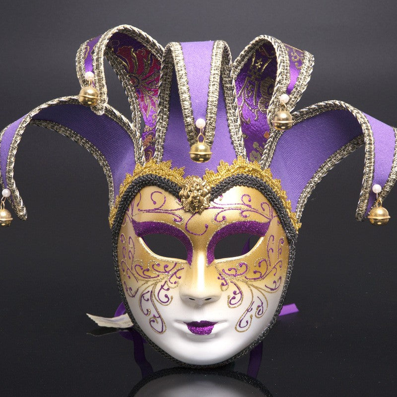 New European and American painted masks for Halloween dance parties - high - end Venetian masks for Italian ladies' performances