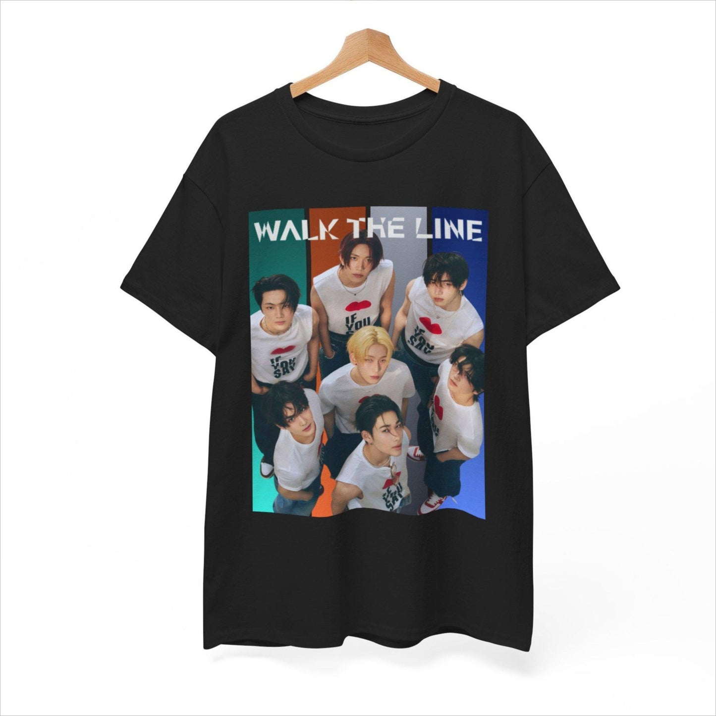Enhypen If You Say 2025 Tour Walk The Line Concerts T-shirt Y2k Style K-Pop Fan Apparel  Women Summer Gift for Music Lovers