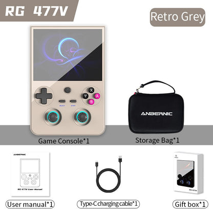 ANBERNIC RG477V Retro Handheld Game Console 4.7-inch LTPS 64 Bit Game Player Dimensity 8300 Online Multiplayer Streaming RG 477V