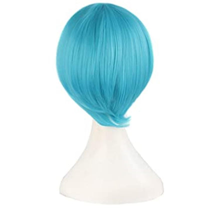 Blue Straight Hair Detachable Hatsune Miku Cosplay Anime Heat Resistant Synthetic Wig Birthday Gift Anime Party