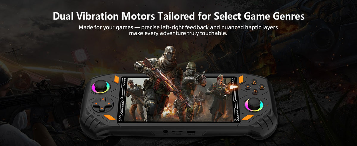RG52 Mini Retro Handheld Game Console 5.5 Inch IPS Screen EmuELEC&RGBOX Dual System 22000+ Games WIFI Playing Potable Video Game
