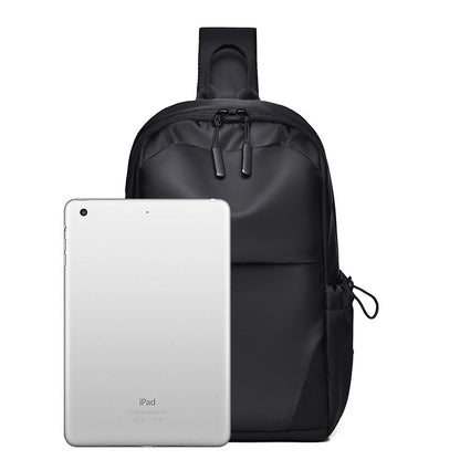 Men's Multifunctional Chest Bag with Adjustable Shoulder Straps, Suitable for Sports, Business, Travel, Commuting, Daily Outings