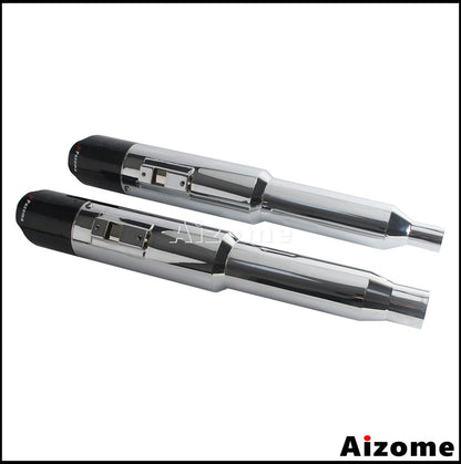 Motorcycle 4.5Inch Slash?Cut Exhaust Muffler Carbon Fiber For Harley M8 Touring Electra Street Glide Road King Road Glide 17-26