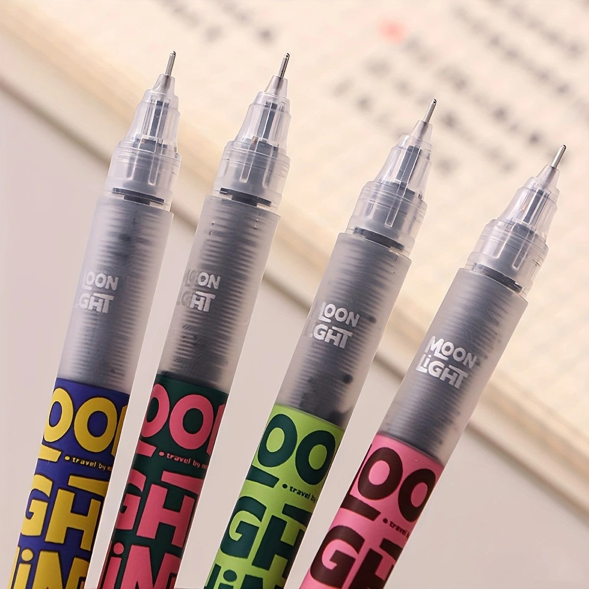 9pcs Quick-Drying Ink Ballpoint Pen - 0.5mm Ultra-Fine Point - Liquid Ink - Black Ink - School & Office Supplies