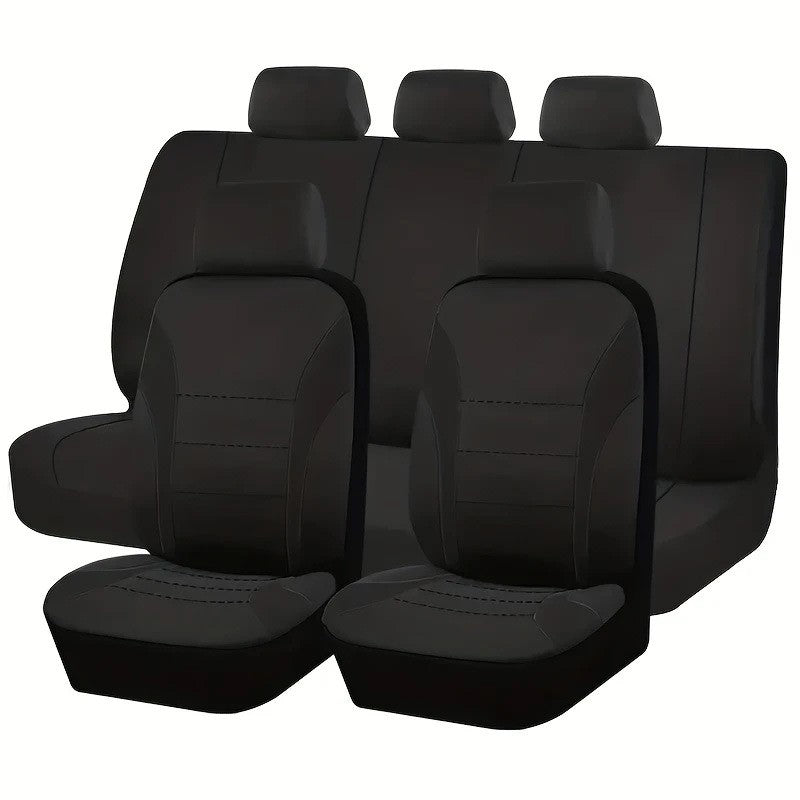 Almofada universal com design de linha de cintura AUTOMOTIVA Tamanho universal para carro, SUV, caminhão, van, acessórios, capas de assento internas, conjunto completo