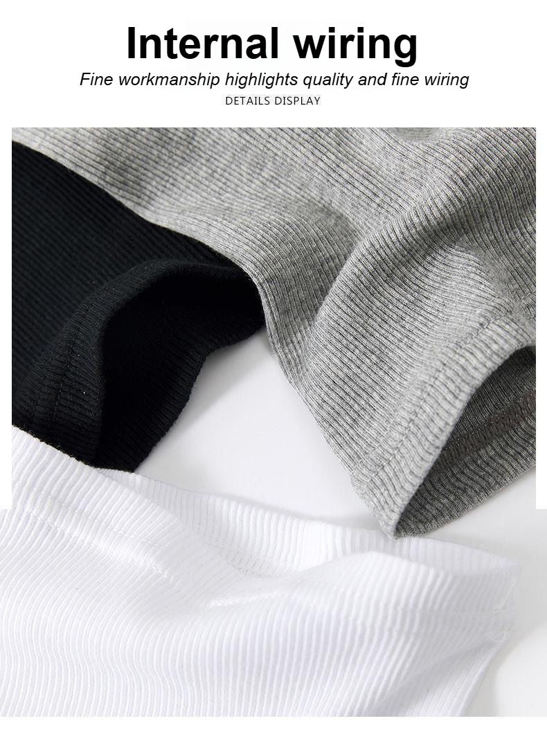 Summer American Men's Vest Wearing Thick Thread Slim Vest Men's Sports Training Striped Vest Base T-shirt Fitness GYM