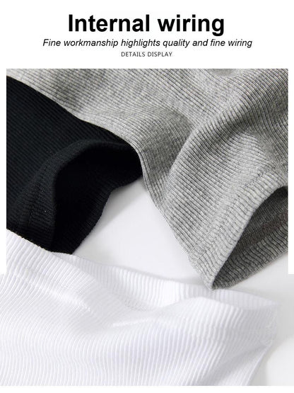 Summer American Men's Vest Wearing Thick Thread Slim Vest Men's Sports Training Striped Vest Base T-shirt Fitness GYM