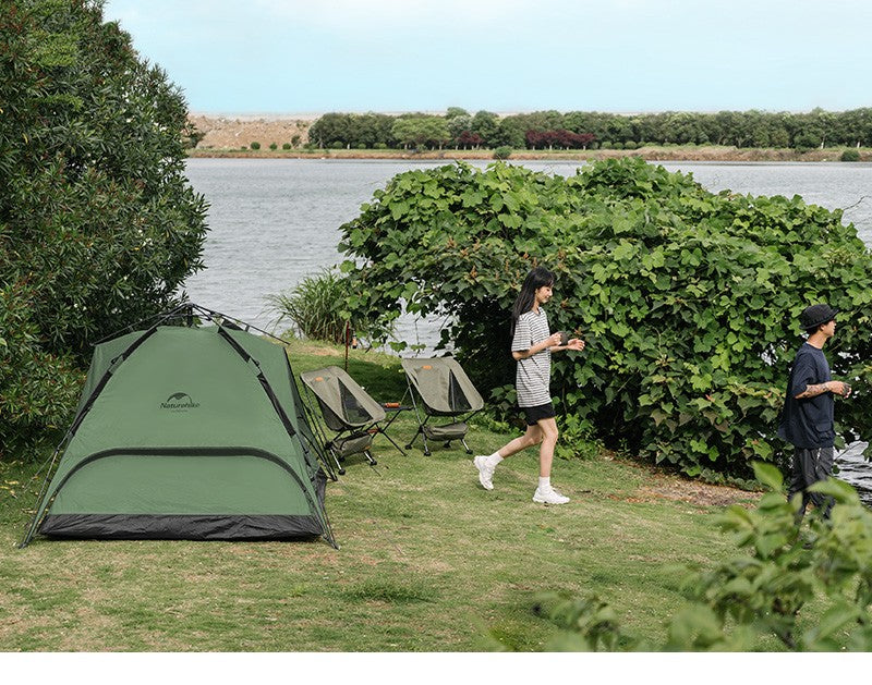 Naturehike Camping Automatic Tent One Touch Waterproof Roof Top Tents Double Door 3 Person Tent Outdoor Beach Fish Shelter Tent