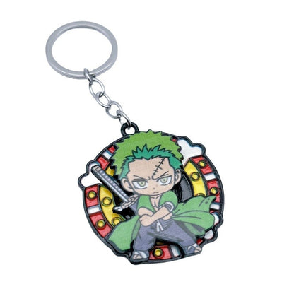 Chaveiros de mochila de anime de One Piece Luffy, Chopper, Zoro, Nami, Sanji, pingentes de chaveiro decorativos de personagens de desenho animado