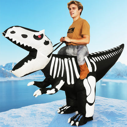 Anime Mascot Skeleton T-Rex Inflatable Dinosaur Costume Adult Purim Carnival Halloween Party Cosplay Costume Fancy Dress Suit