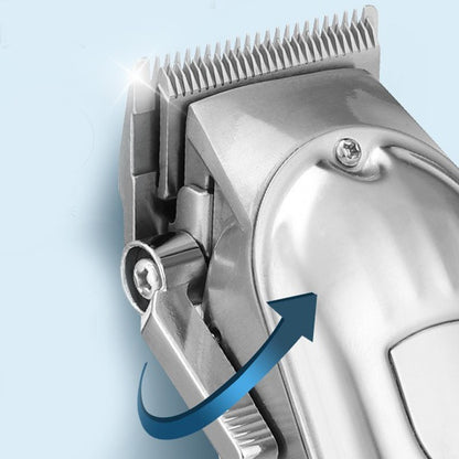 Rechargeable Electric Hair Clipper Powerful Long-Lasting Metal Display Hair Trimmer Professional Shaving Machine Men's Grooming
