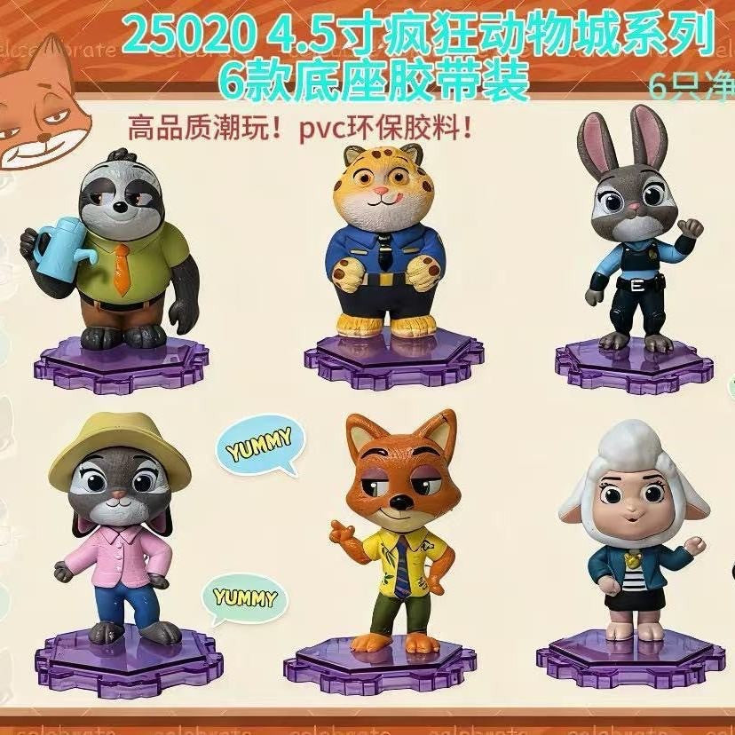 Em estoque Zootopia 2.0 Boneco de brinquedo Judy Niki Desenho animado Boneca infantil Presente de aniversário Item colecionável com tema de anime Boneco de ação de brinquedo