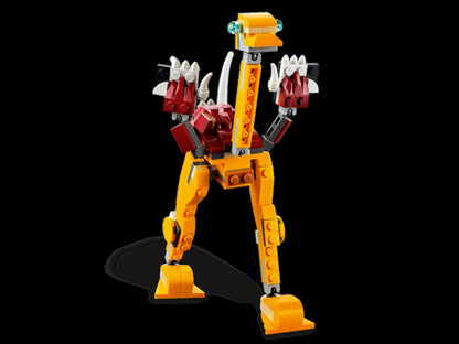 LEGO Blocos de Montar 31112 Série Criativa Versátil Leão Selvagem Brinquedo Quebra-Cabeça Montado Infantil Presente