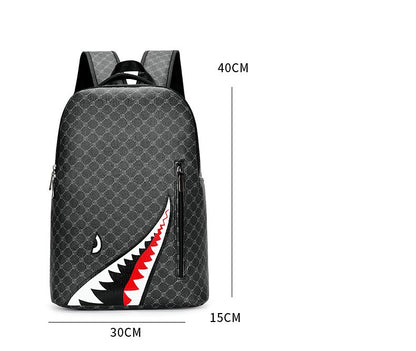 Stylish Men's Plaid Laptop Backpack - 15 Inch Computer Bag for High School College, Durable Casual Daypack Rucksack