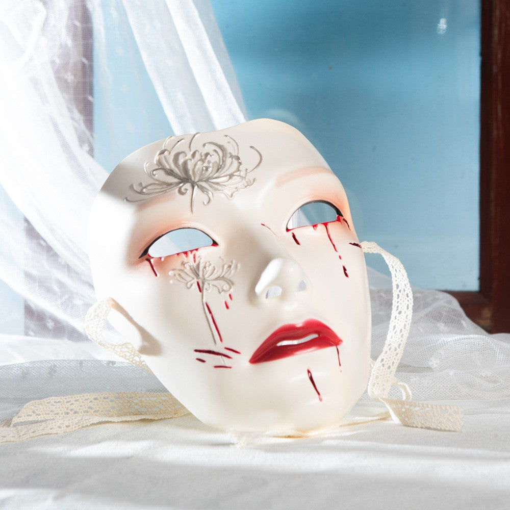 Mask Retro Hand Drawing Fashion Men and Women SameStyle Ancient Style Adult Style Hanfu Props Ball Party Secret Room Accessories