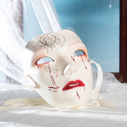 Mask Retro Hand Drawing Fashion Men and Women SameStyle Ancient Style Adult Style Hanfu Props Ball Party Secret Room Accessories