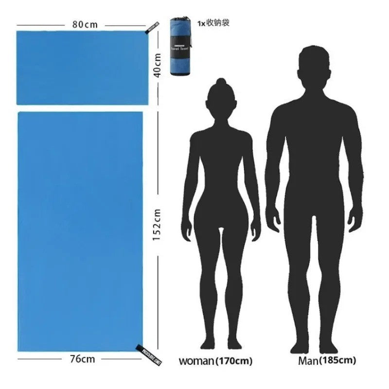 Quick-Drying Sports Towel 40x80/80x160CM Blue Grey Green Orange Swimming Gym Fitness Camping Running Beach Washcloth Towels