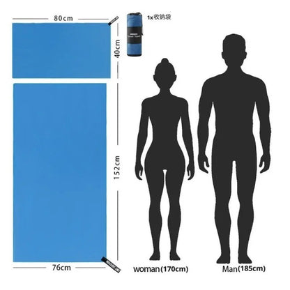 Quick-Drying Sports Towel 40x80/80x160CM Blue Grey Green Orange Swimming Gym Fitness Camping Running Beach Washcloth Towels